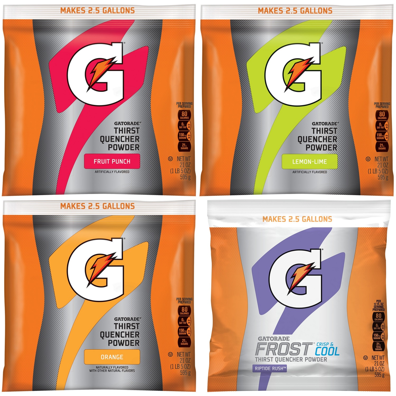 GATORADE,INSTANT POWDER, VARIETY PACK  32/CS - Powder Mix